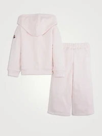 Zip Hoodie And Pants Two-Piece Set