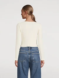 Sandy UV Reactive Cropped Cardigan