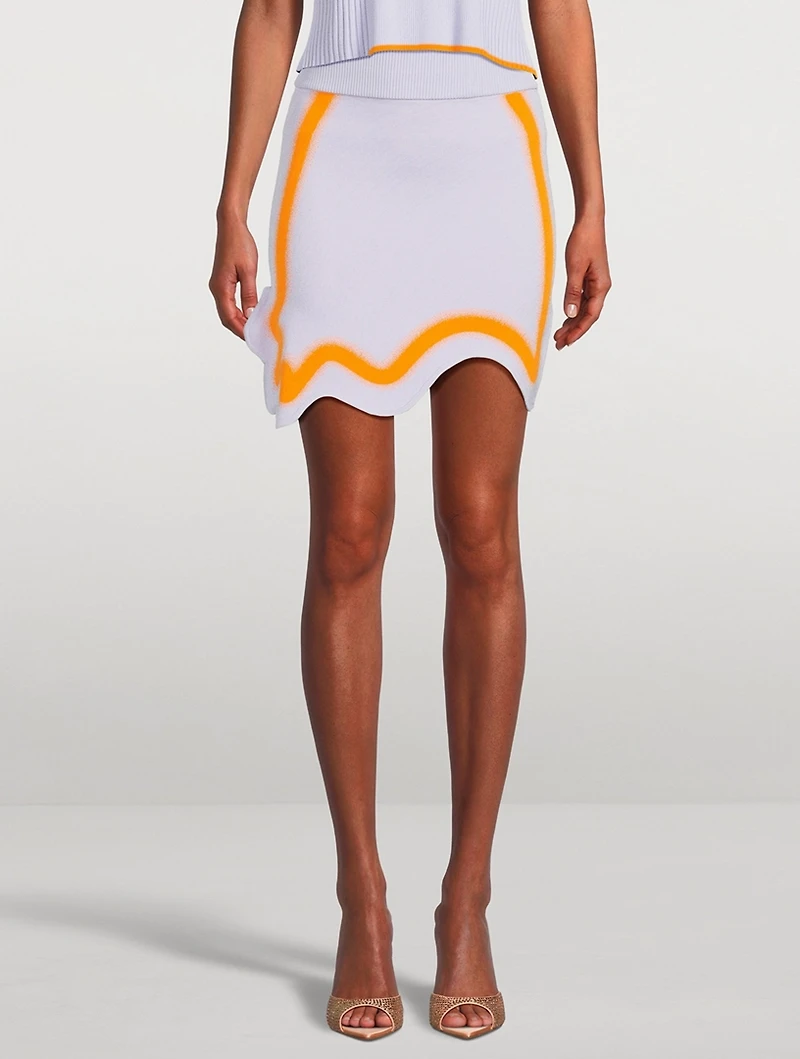 Katie Wavy Mini Skirt