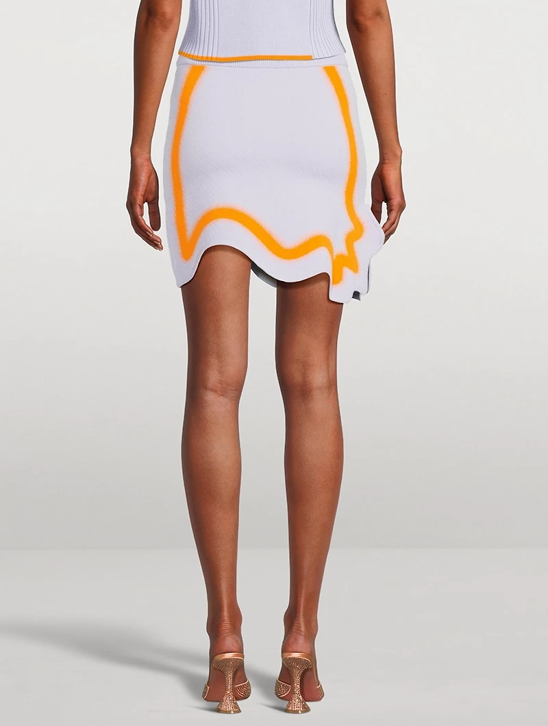 Katie Wavy Mini Skirt