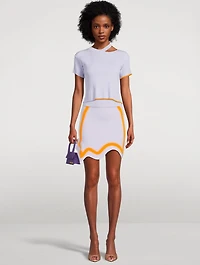 Katie Wavy Mini Skirt