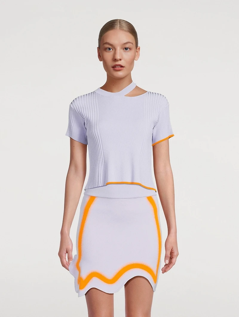 Sykes Mixed-Rib T-Shirt