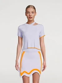 Sykes Mixed-Rib T-Shirt