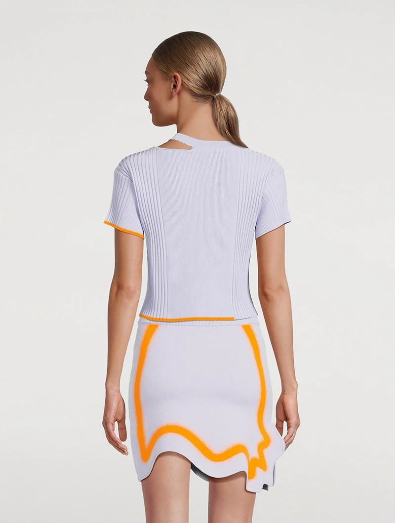 Sykes Mixed-Rib T-Shirt