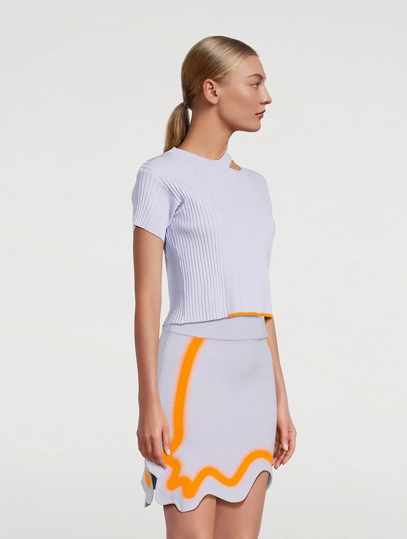 Sykes Mixed-Rib T-Shirt