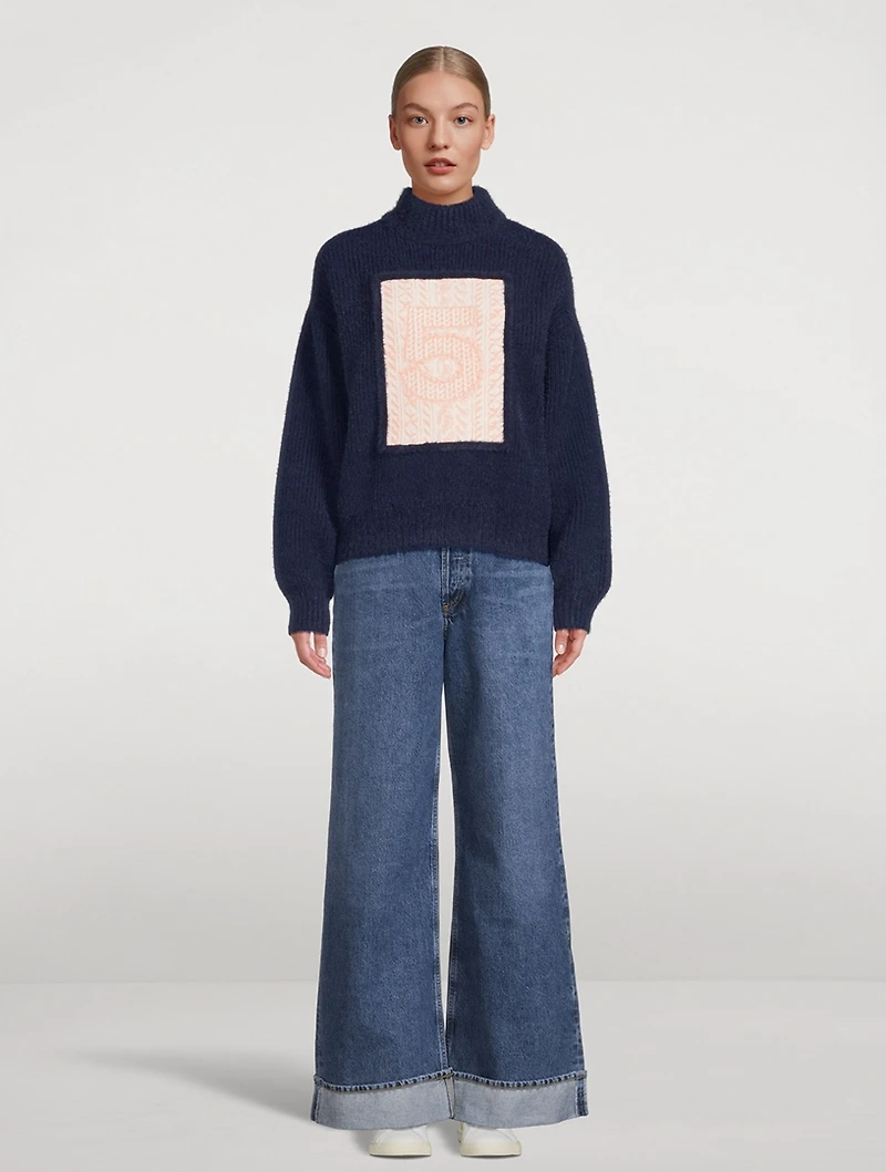 Delta UV Reactive Oversized Wool Sweater