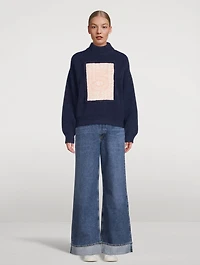 Delta UV Reactive Oversized Wool Sweater