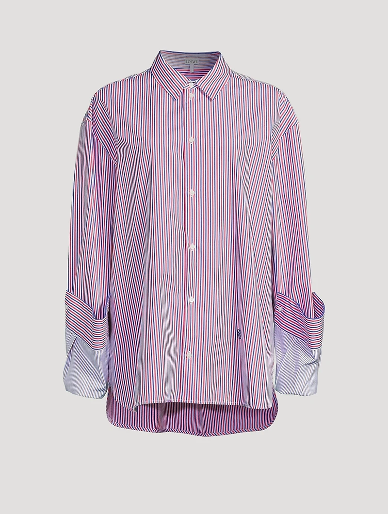 Cotton Shirt Stripe Print