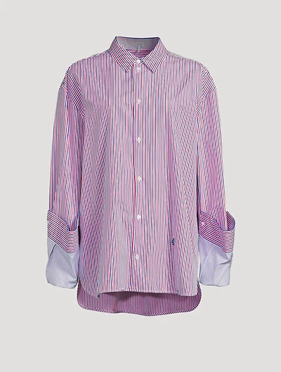Cotton Shirt Stripe Print