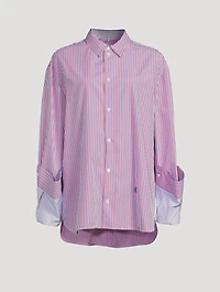 Cotton Shirt Stripe Print