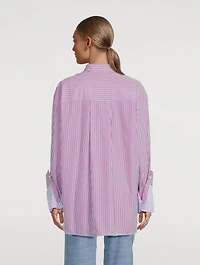 Cotton Shirt Stripe Print