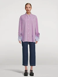 Cotton Shirt Stripe Print