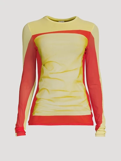 Trompe L'œil Mesh Top