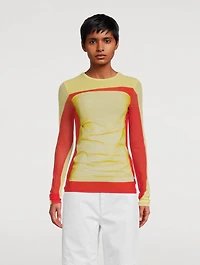 Trompe L'œil Mesh Top