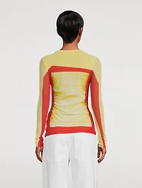 Trompe L'œil Mesh Top
