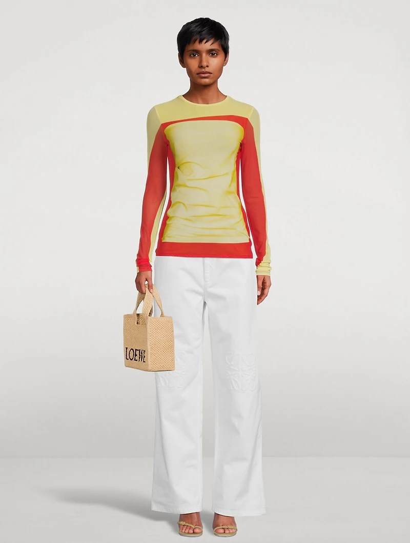 Trompe L'œil Mesh Top