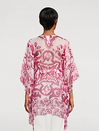 Silk Cover-Up Majolica Print