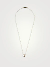 Gold Diamond Baguette Necklace