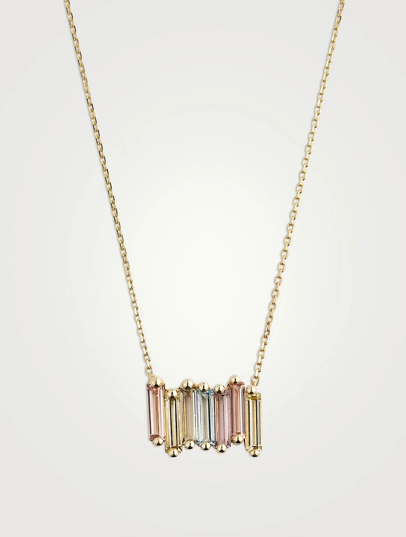 Amalfi 14K Gold Pastel Stacker Pendant Necklace