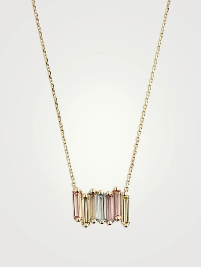 Amalfi 14K Gold Pastel Stacker Pendant Necklace