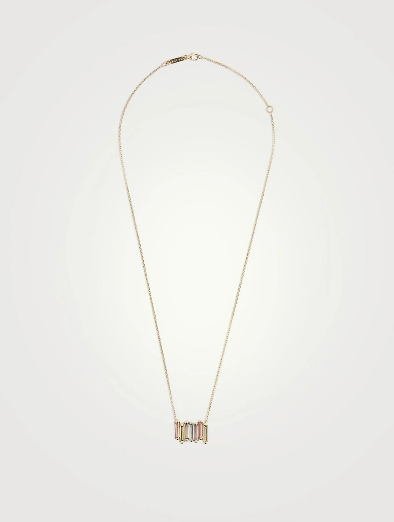 Amalfi 14K Gold Pastel Stacker Pendant Necklace