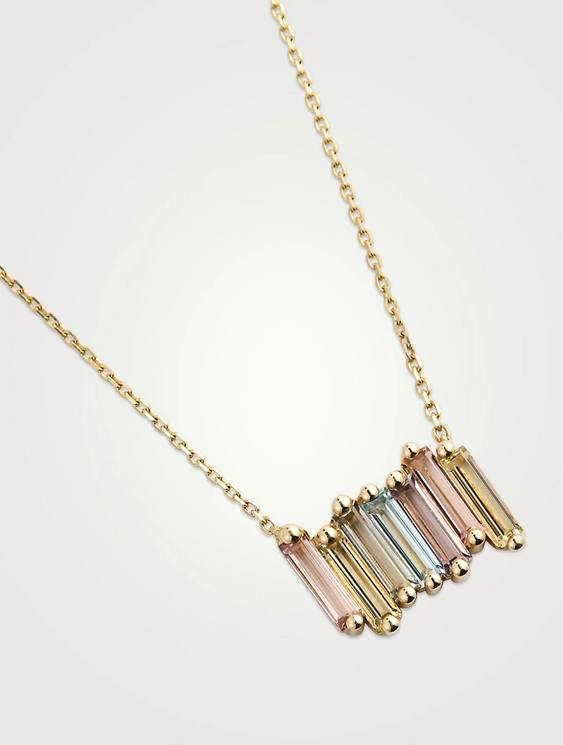 Amalfi 14K Gold Pastel Stacker Pendant Necklace