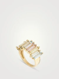 Amalfi 14K Gold Pastel Stacker Half Band Ring