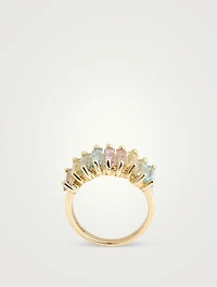 Amalfi 14K Gold Pastel Stacker Half Band Ring