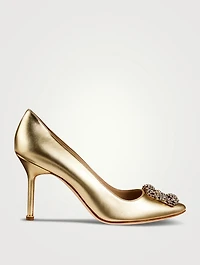 Hangisi 90 Metallic Leather Pumps
