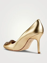 Hangisi 90 Metallic Leather Pumps