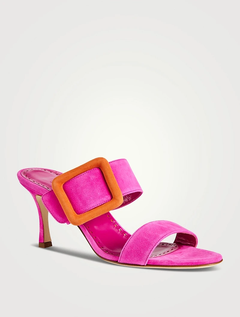 Gable Bi-Colour Suede Mules