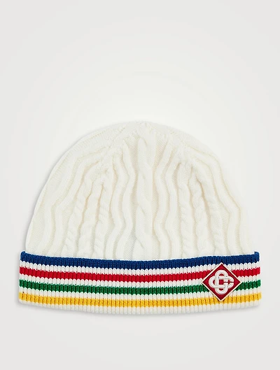 Wool Cable Knit Beanie