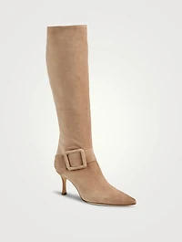 Bayhi Suede Knee-High Boots