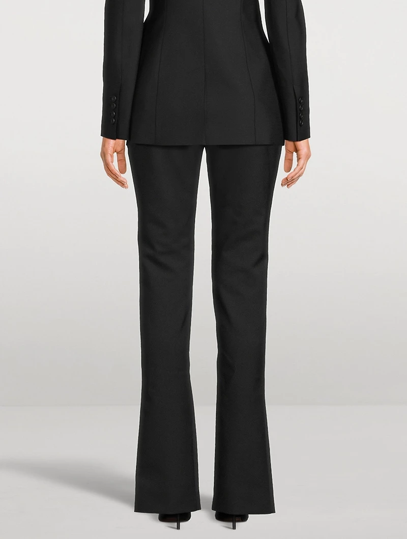 Split-Cuff Slim Trousers