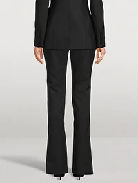 Split-Cuff Slim Trousers