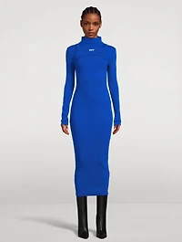 Layered Jersey Midi Dress
