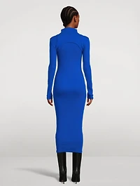 Layered Jersey Midi Dress