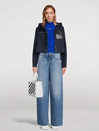Long-Sleeve Mockneck Top