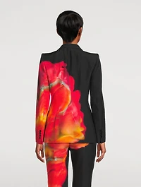 Cady Blazer Solarised Petal Print