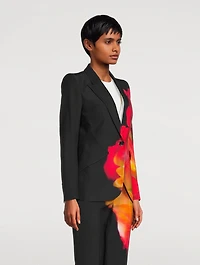 Cady Blazer Solarised Petal Print