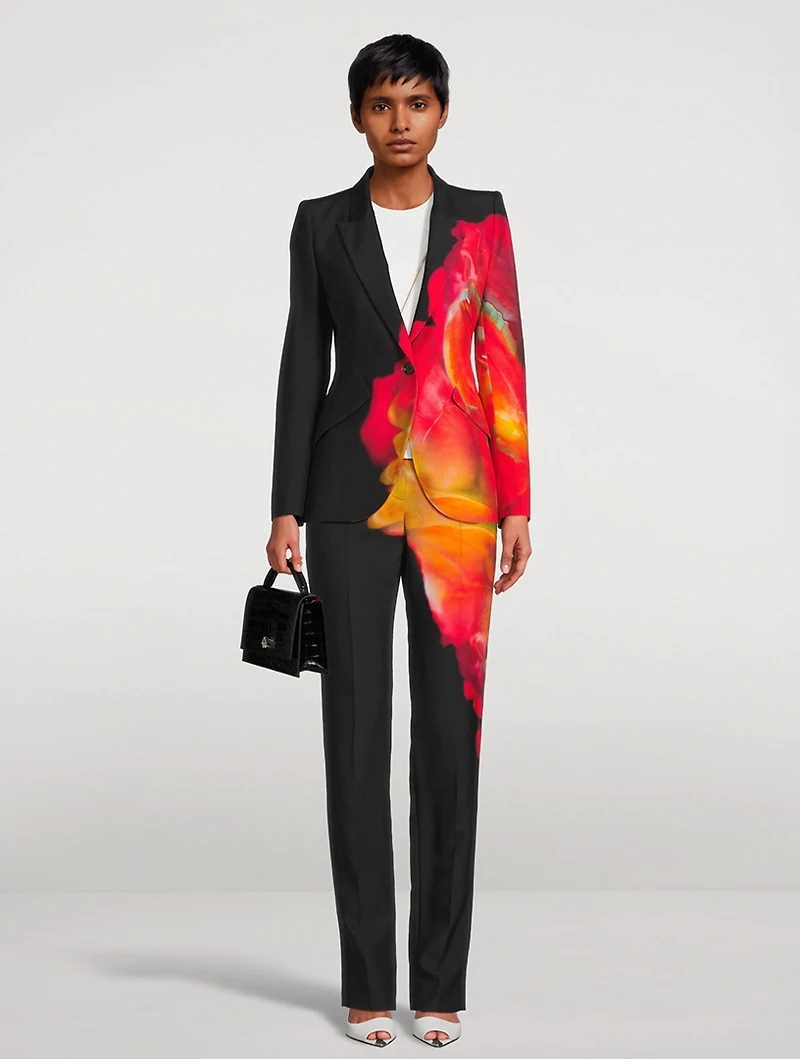 Cady Blazer Solarised Petal Print