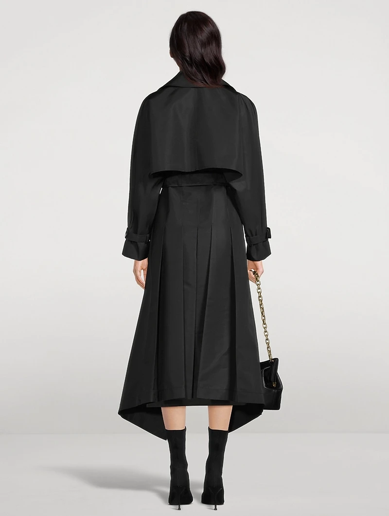 Cutaway Polyfaille Trench Coat