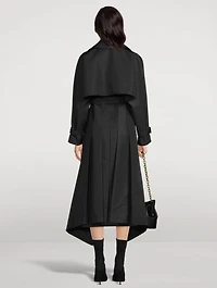 Cutaway Polyfaille Trench Coat