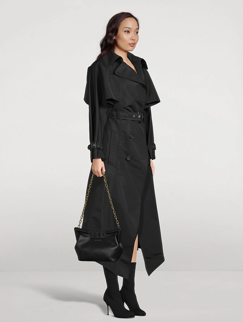 Cutaway Polyfaille Trench Coat