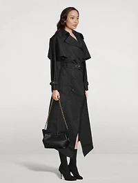 Cutaway Polyfaille Trench Coat