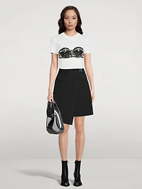 Jersey T-Shirt Biker Bra Print