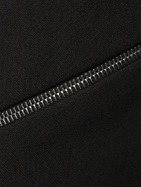 Slashed Wool Pencil Skirt