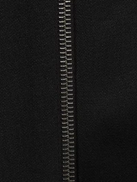 Zipper-Trimmed Wool Cigarette Trousers