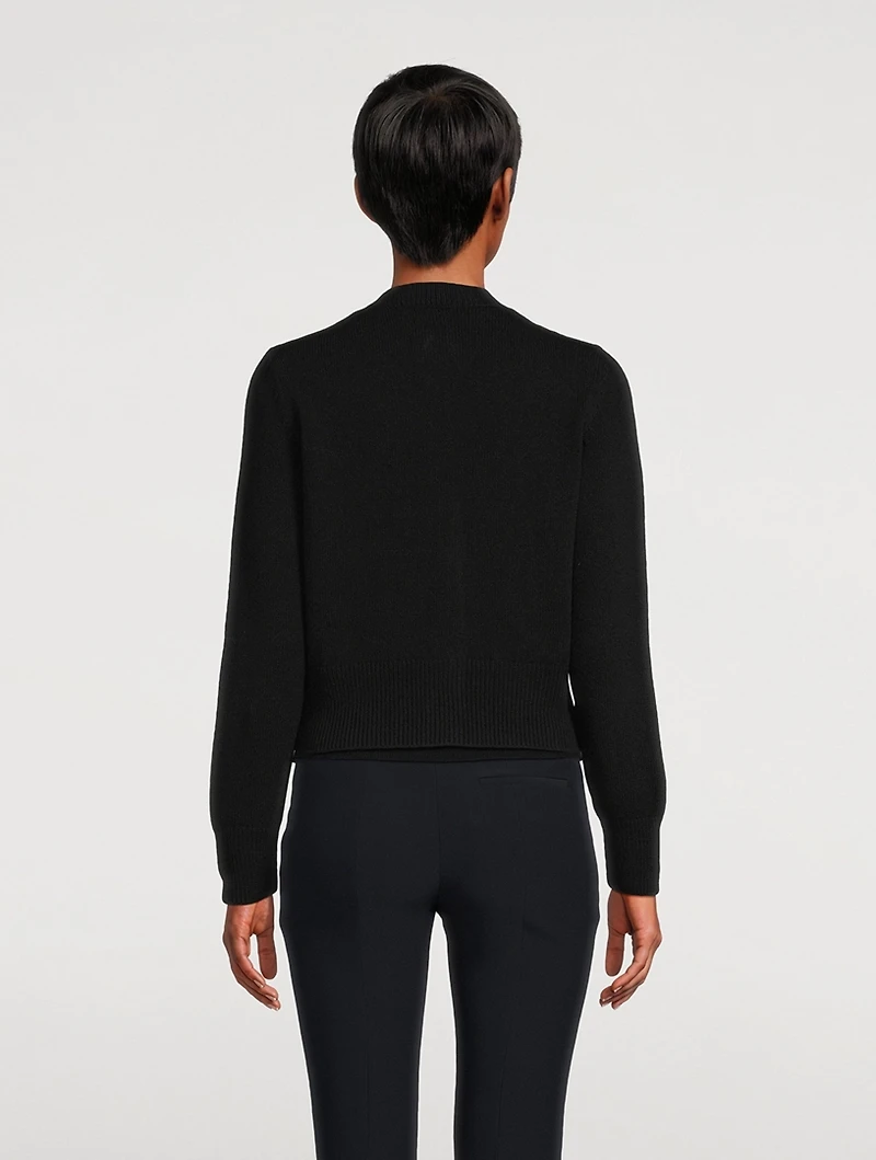 Solarised Orchid Wool Cashmere Cardigan