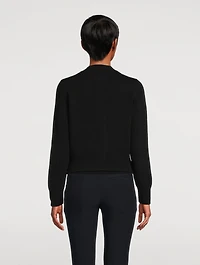Solarised Orchid Wool Cashmere Cardigan